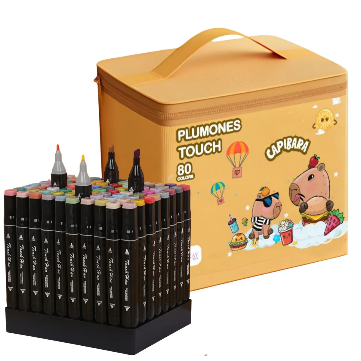 TOUCH - plumones marcadores 80 und doble punta capibara gold