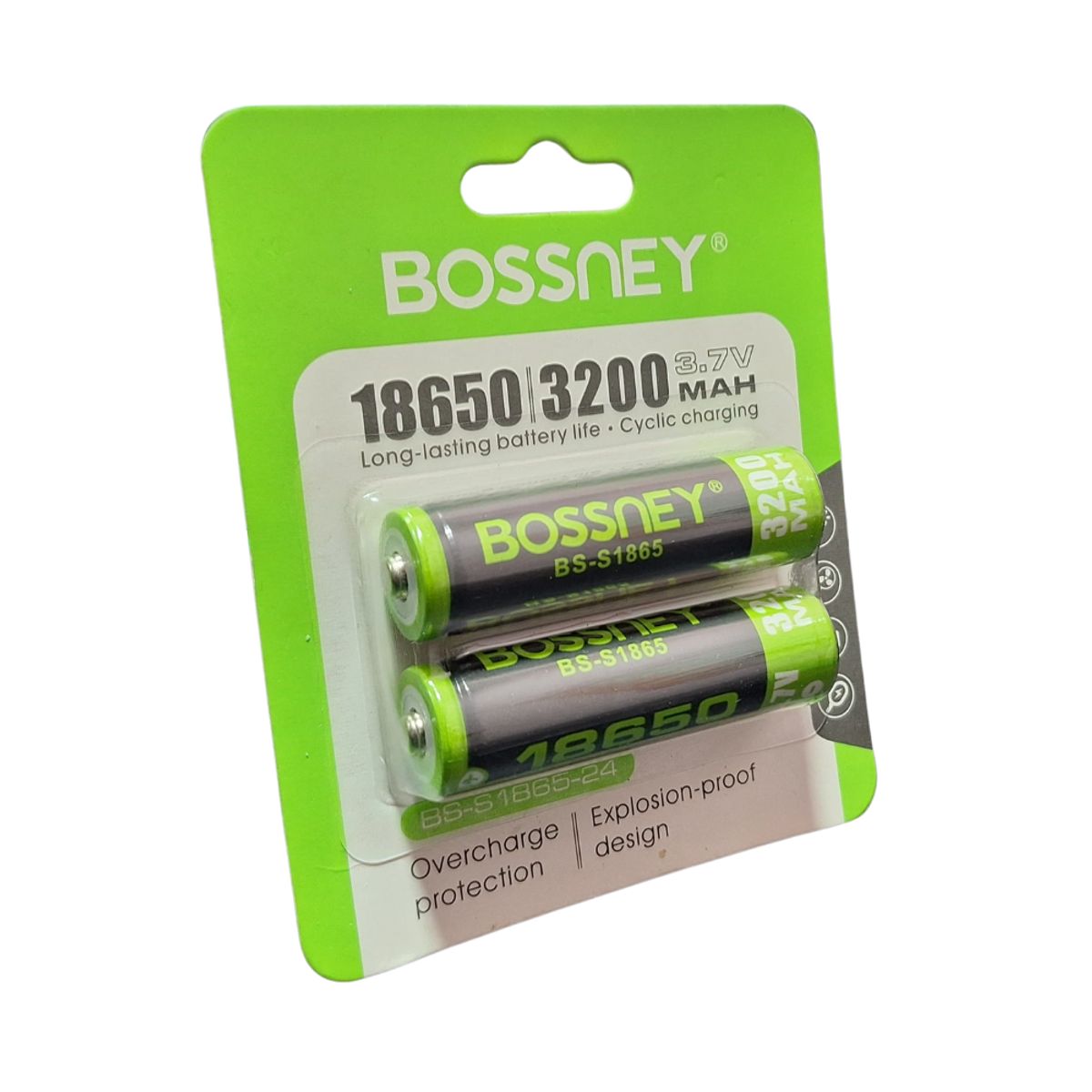 GENERICO - Baterias Recargables 18650 4.2v 3200mah Litio BOSSNEY BS-1865-24