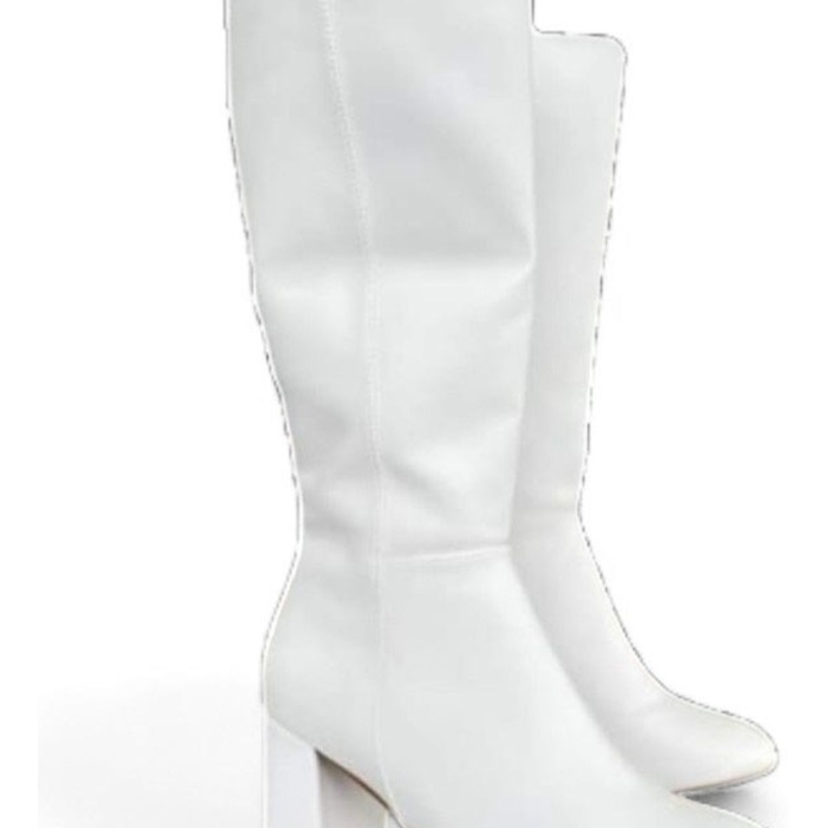 GENERICO - Bota Larga Clasica Mujer Taco 7 2086L-75 Color Blanco