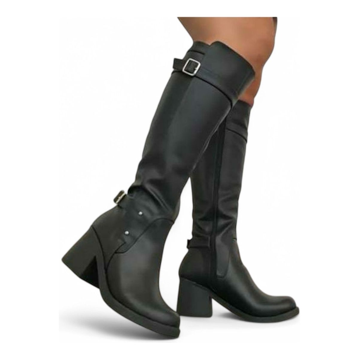 GENERICO - Botin Mujer Taco 7 De Goma 2086L-70 Color Negro