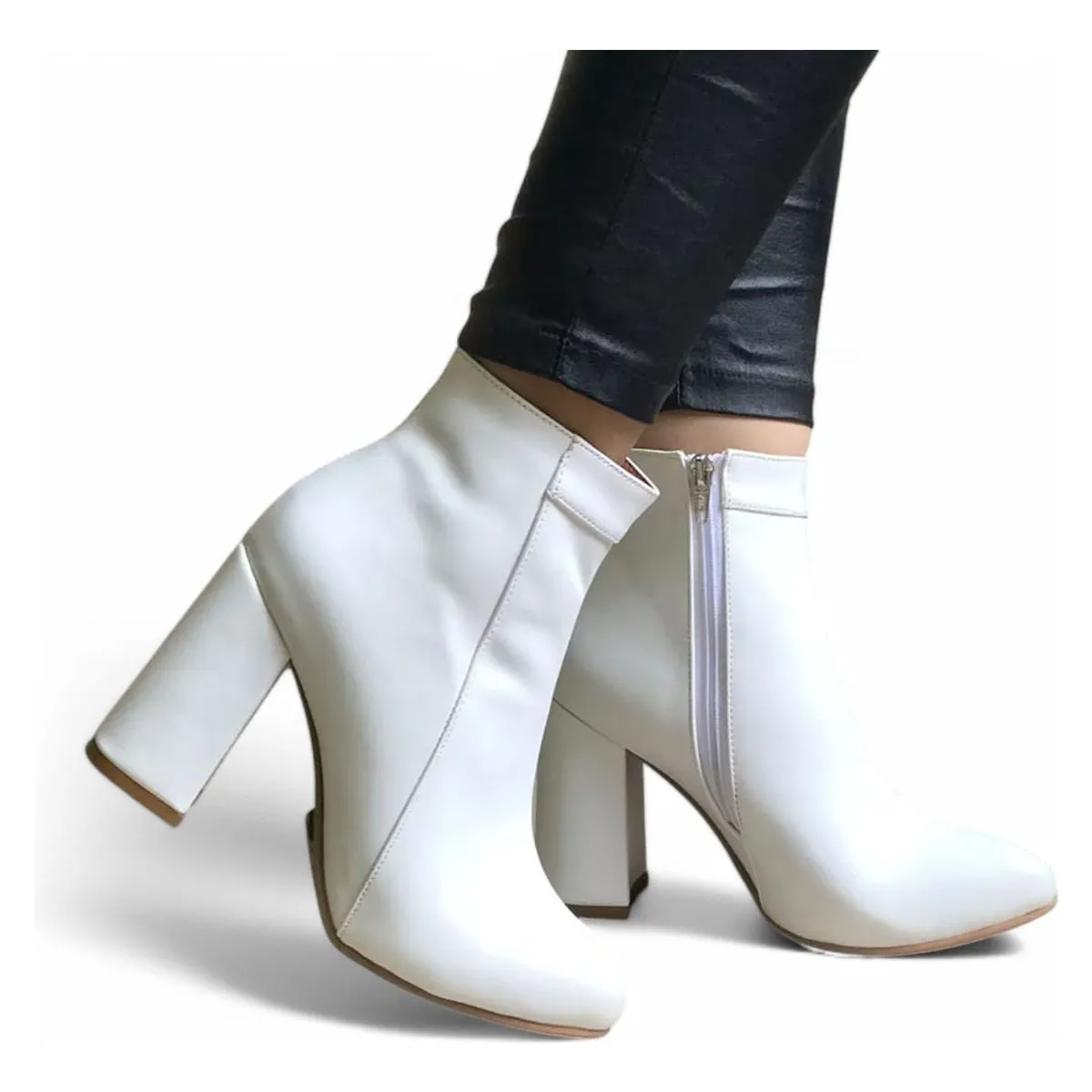 GENERICO - Botin Mujer Taco 9 Clasica 2086L-60 Color Blanco