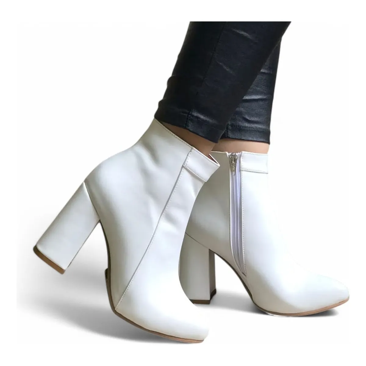 GENERICO - Botin Mujer Taco 9 Clasica 2086L-60 Color Blanco