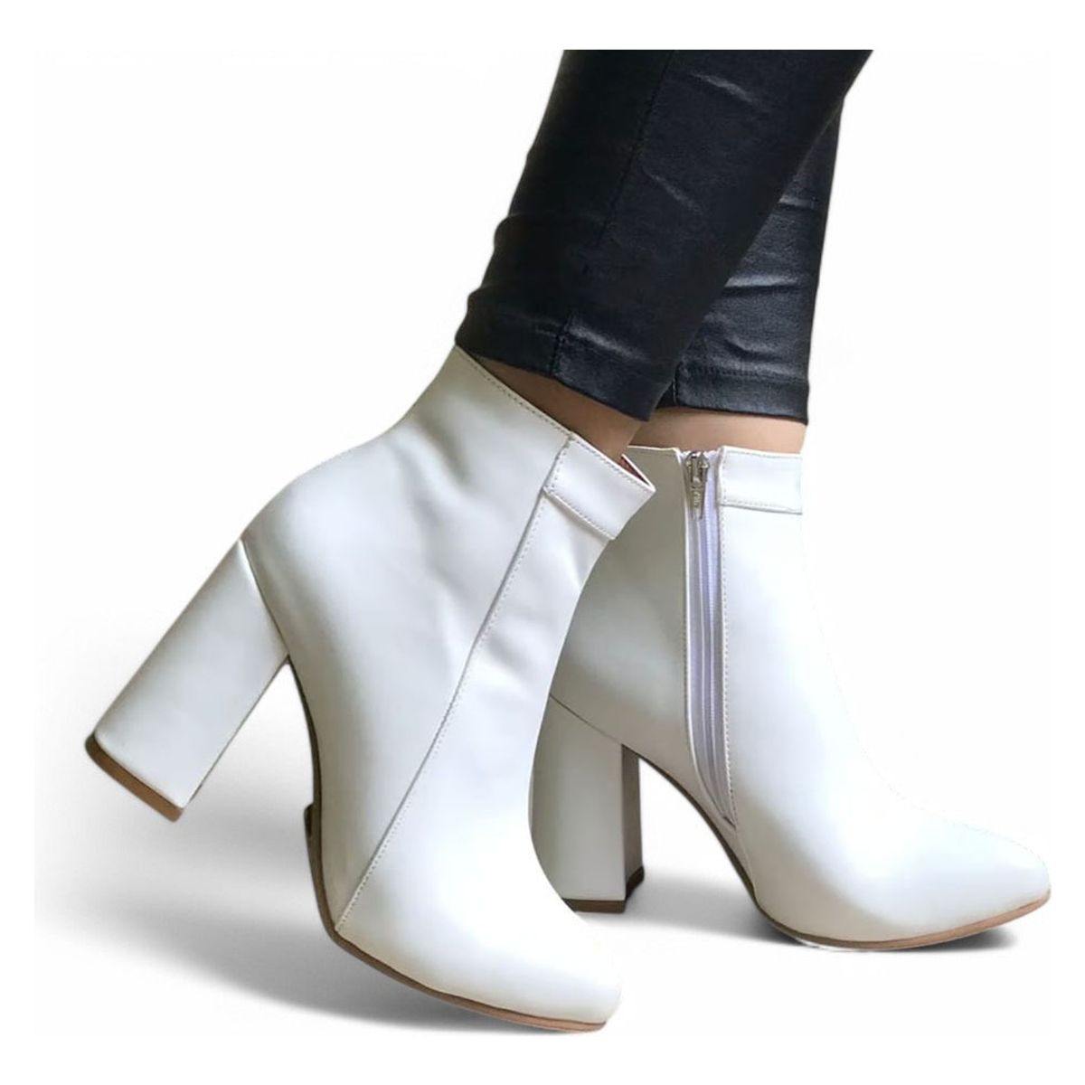 GENERICO - Botin Mujer Taco 9 Clasica 2086L-60 Color Blanco