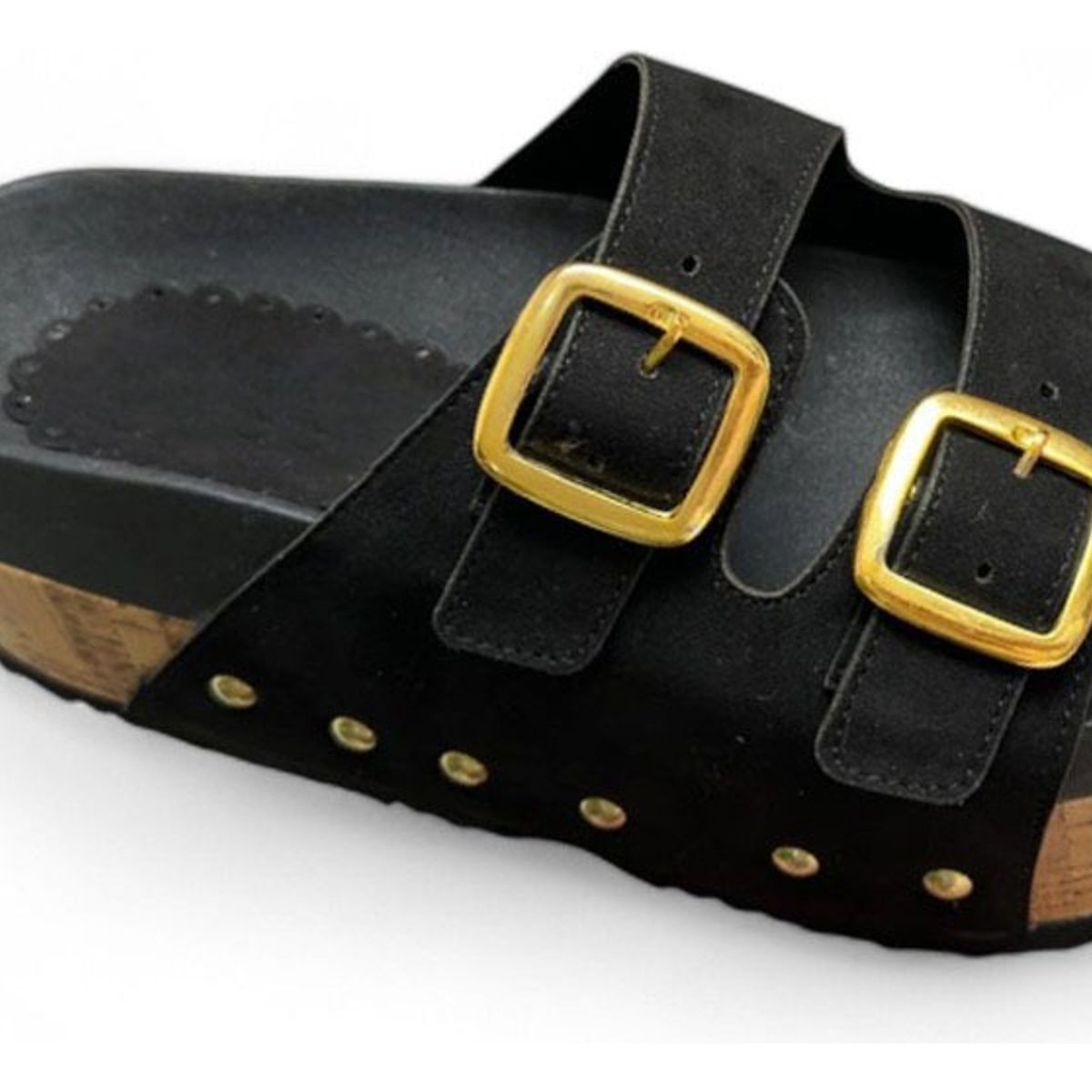 GENERICO - Sandalia Mujer Plataforma 7 Broches 2086L-52 Color Negro