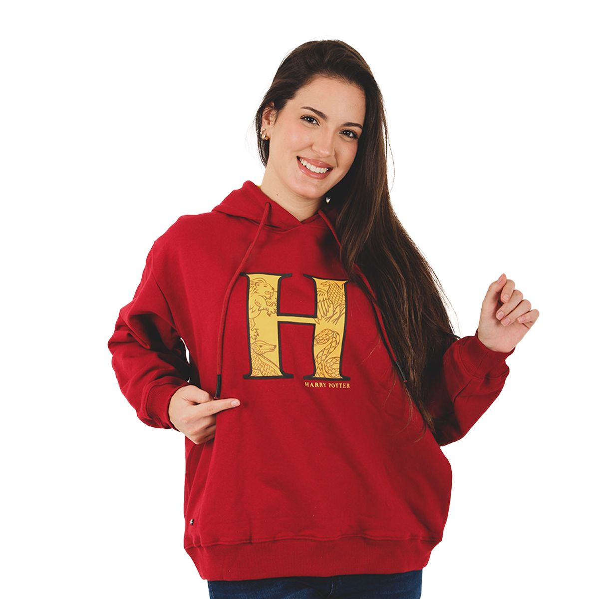 HARRY POTTER - POLERA OVERSIZE HARRY POTTER MUJER VINO