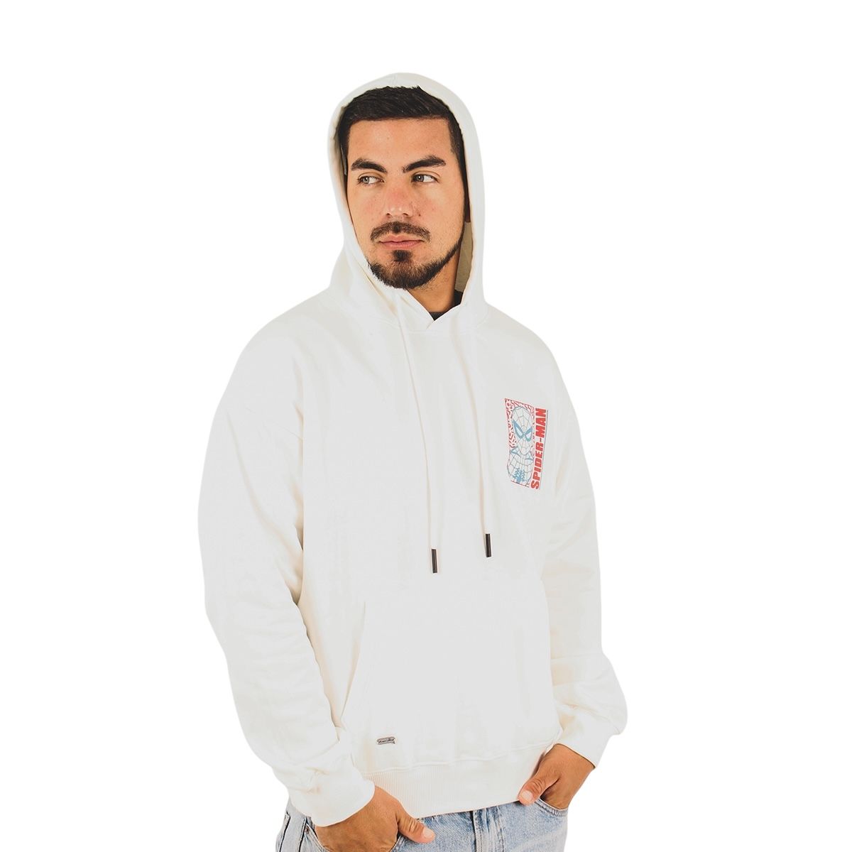 MARVEL - POLERA  SPIDERMAN HOMBRE MARFIL