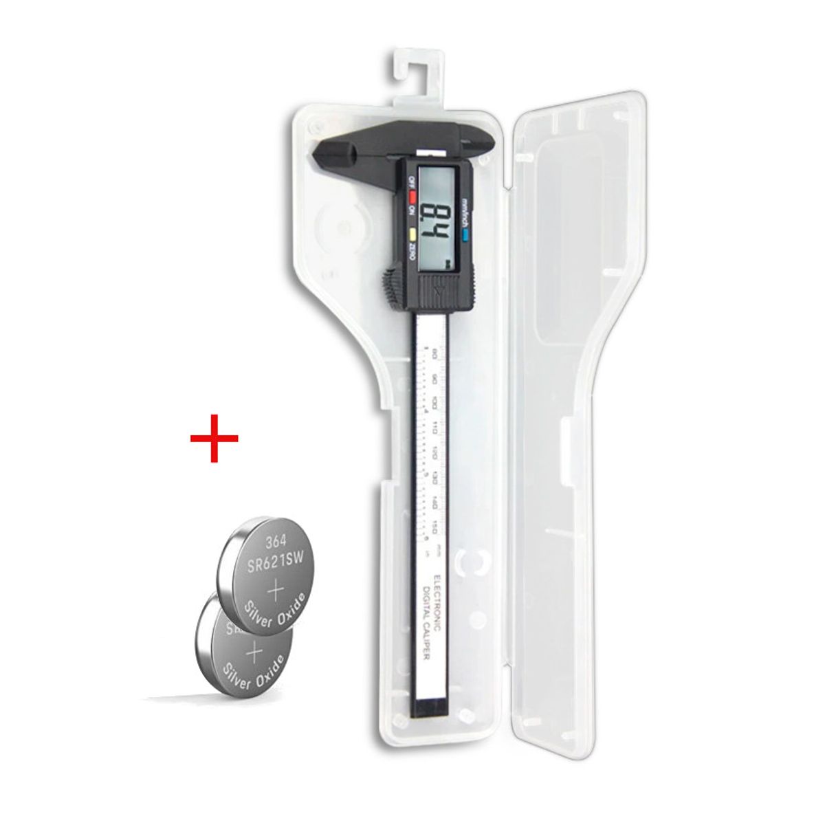 GENERICO - Pie de Rey Calibrador Digital de mano Vernier Case  Baterias