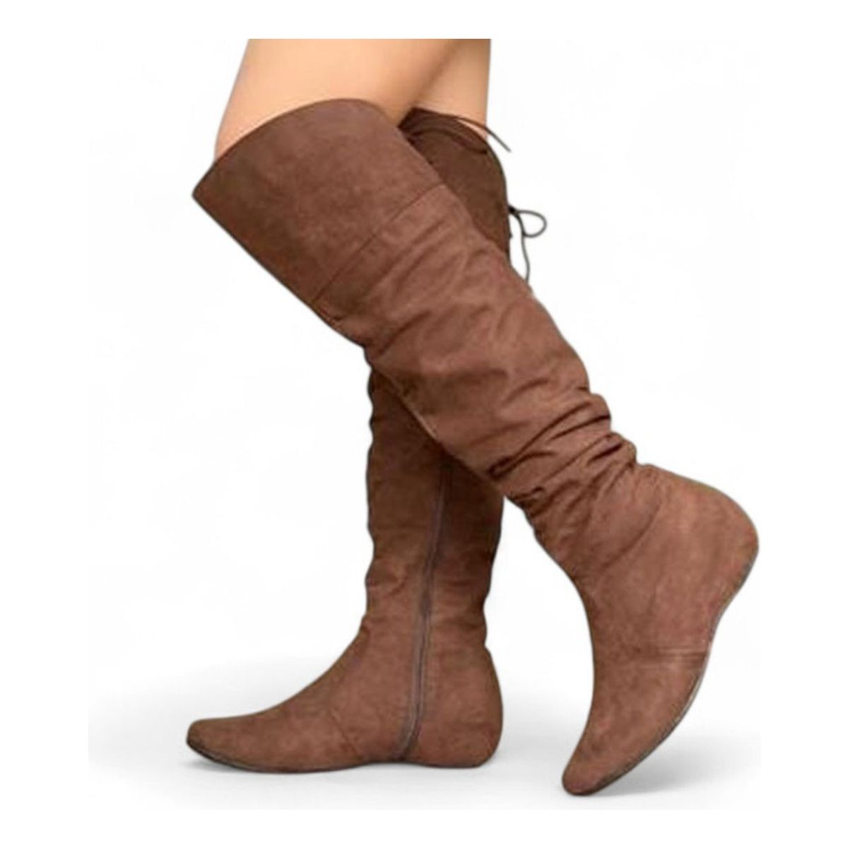 GENERICO - Bota Gamuza Mujer Taco Interno 5 2086L-60 Color Marron