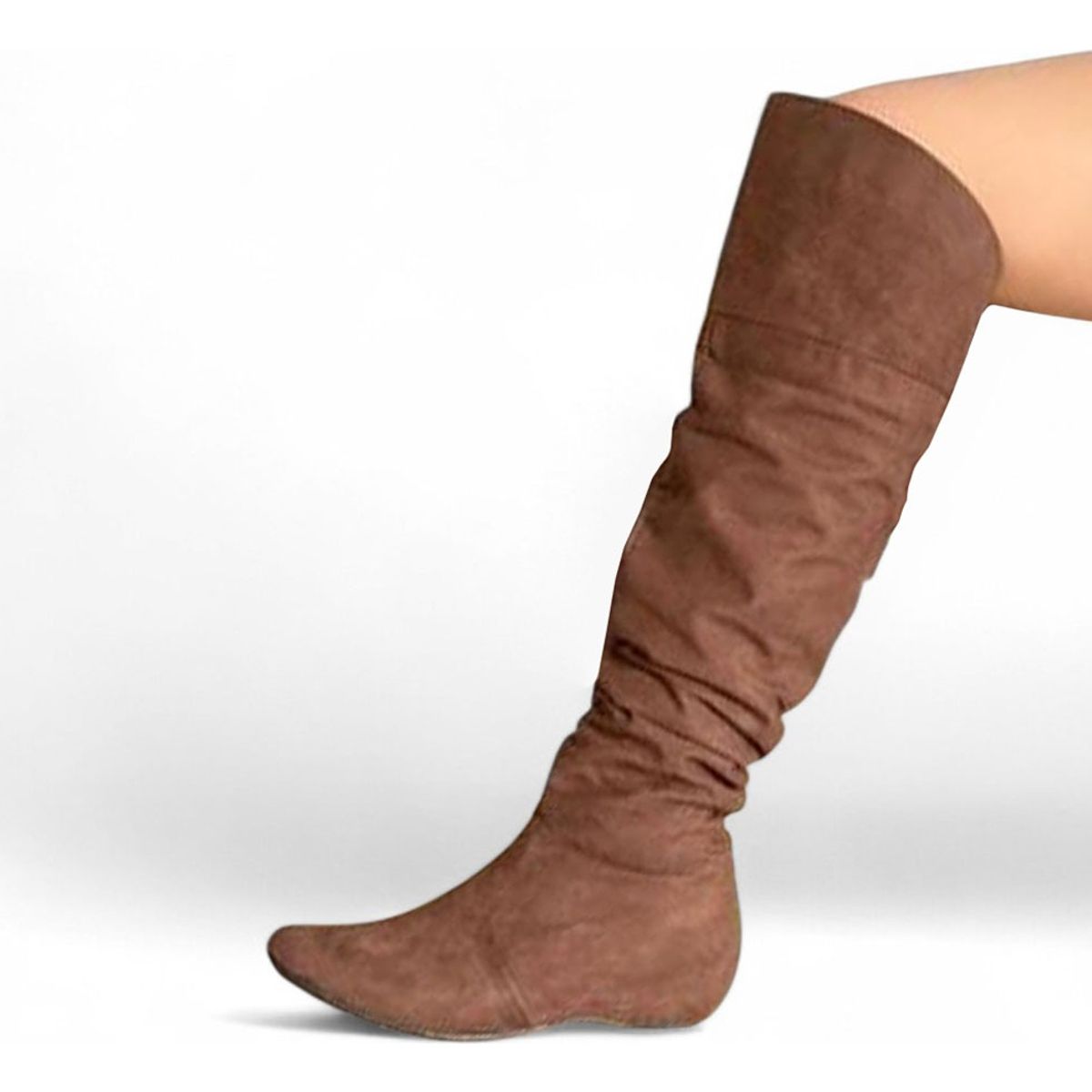 GENERICO - Bota Gamuza Mujer Taco Interno 5 2086L-60 Color Marron