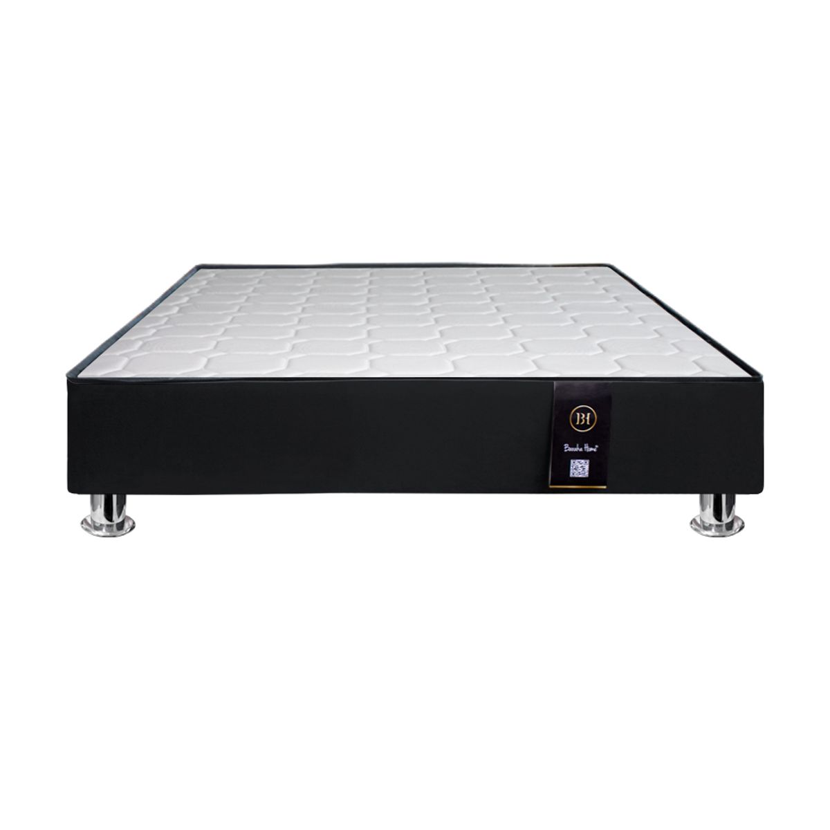BH BARAKA HOME PREMIUM - Base de Cama Premium Sora 1.5 Plz - Negro