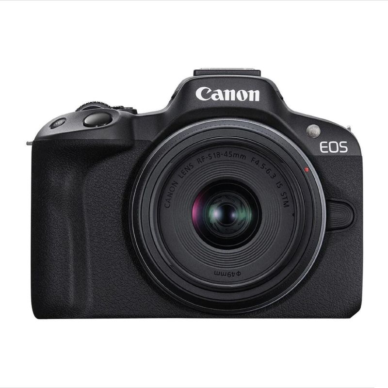 CANON - Cámara Canon EOS R50 Mirrorless + lente de 18-45 mm