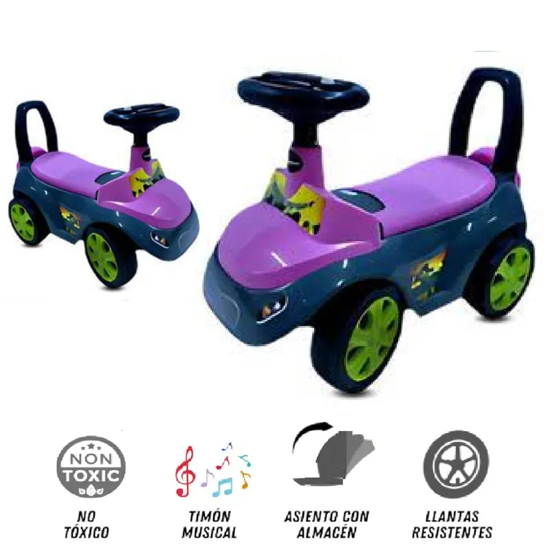 GENERICO - Nuevo Buggy correpasillos Musical Dino -Morado