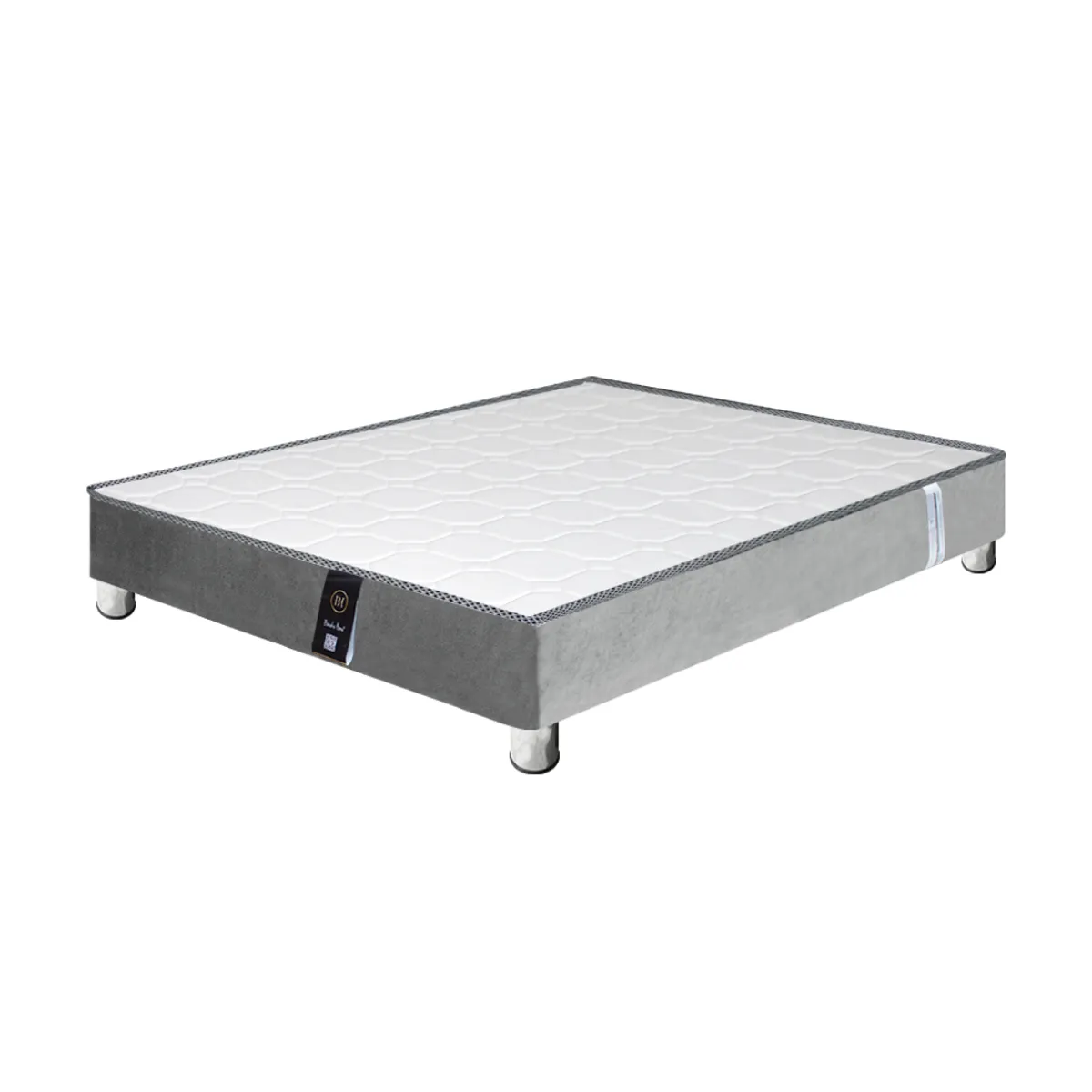 BH BARAKA HOME PREMIUM - Base de Cama Premium Sora 2 Plz - Gris Claro
