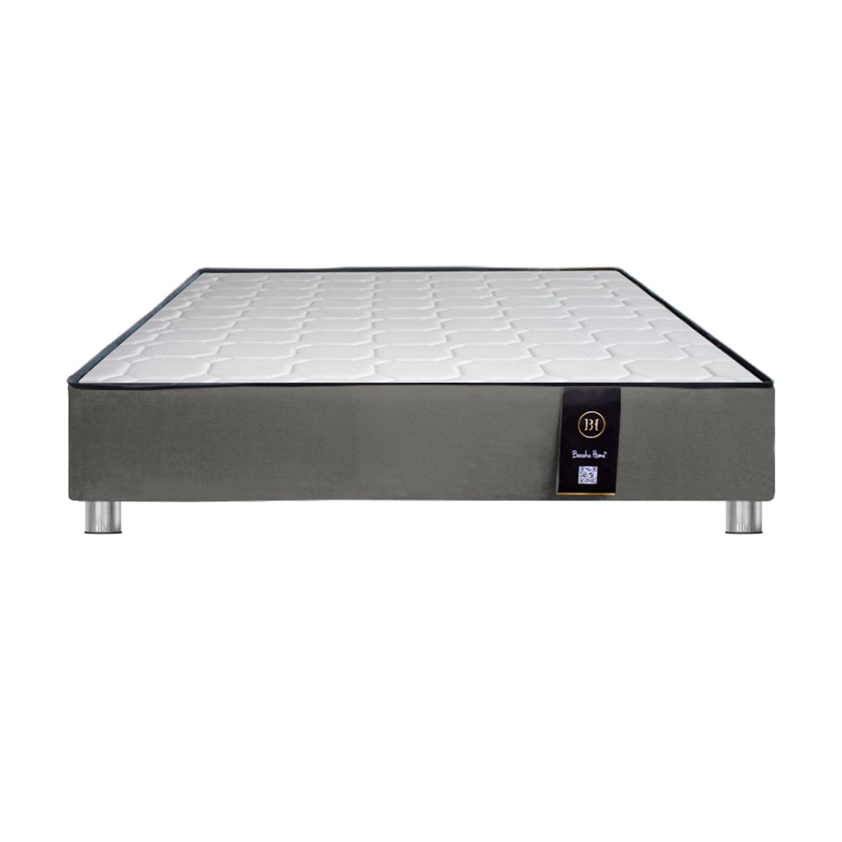 BH BARAKA HOME PREMIUM - Base de Cama Premium Sora 2 Plz - Gris Oscuro