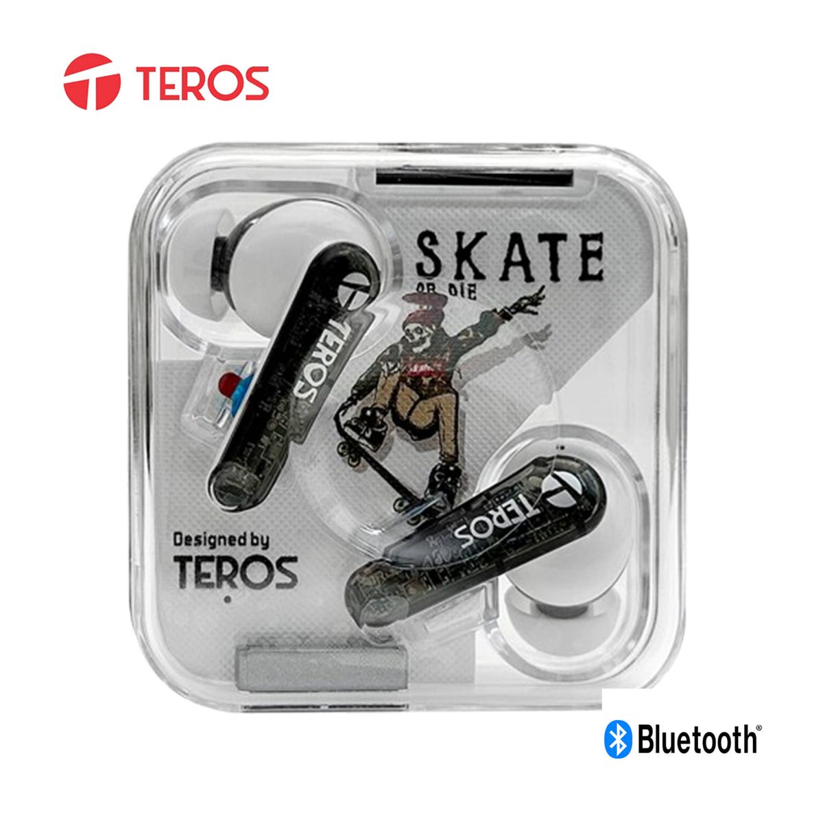 TEROS - Audifonos Teros Te-8072W Bluetooth-Tws-4Hrs Blanco