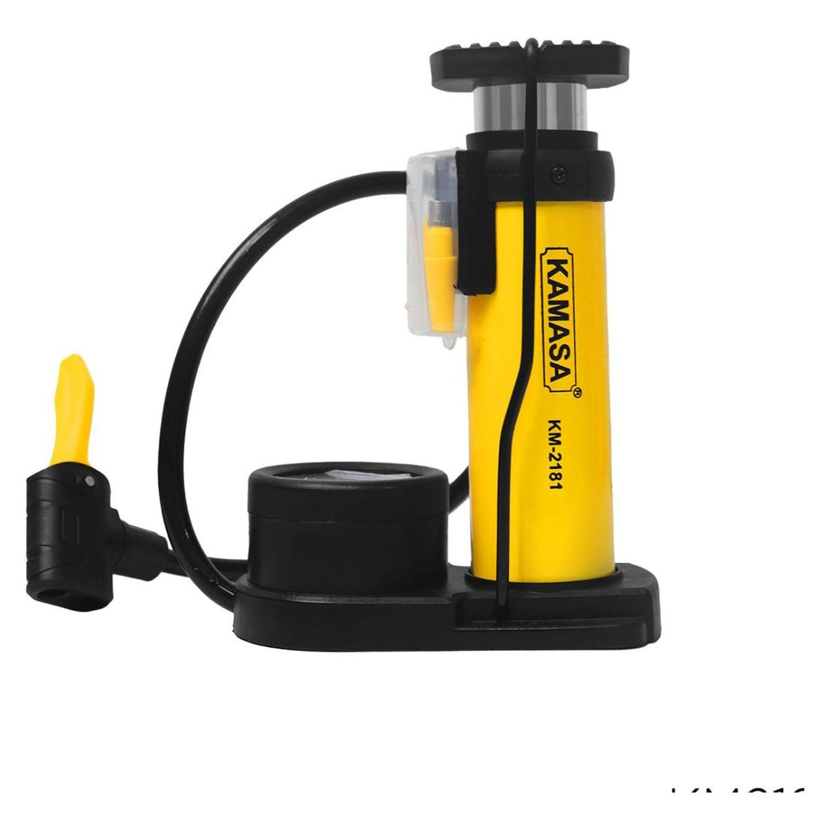 KAMASA - Inflador de pie con manometro 45x180mm Kamasa