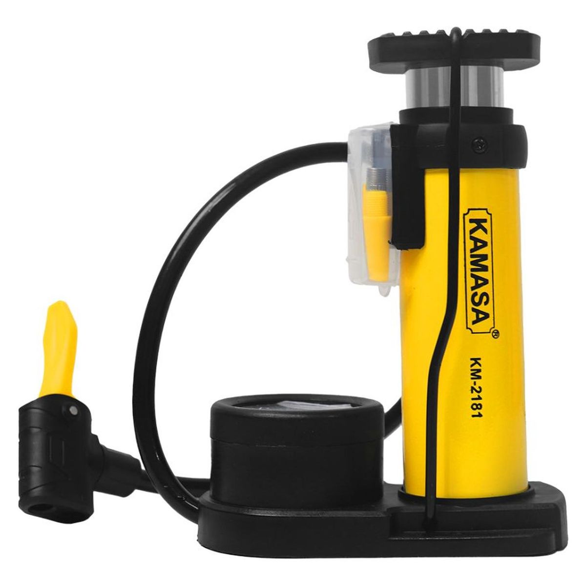 KAMASA - Inflador de pie con manometro 45x180mm Kamasa