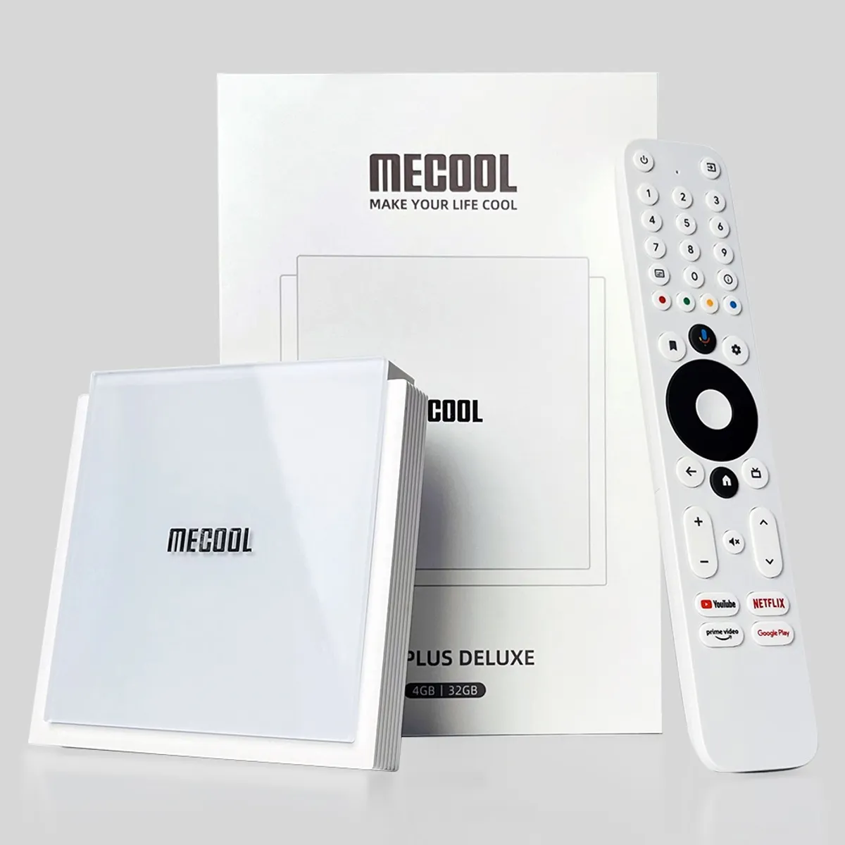 MECOOL - MECOOL KM2 PLUS DELUXE Android Tv 4K HDR 4GB/32GB Dolby V/A y WiFi 6