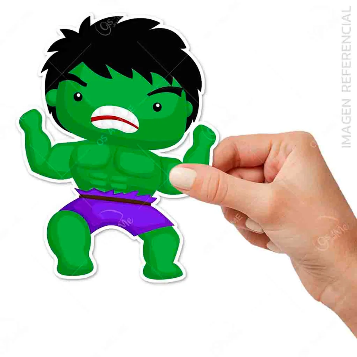 GENERICO - Vinil infantil Super Heroes mini habitacion mundo de accion