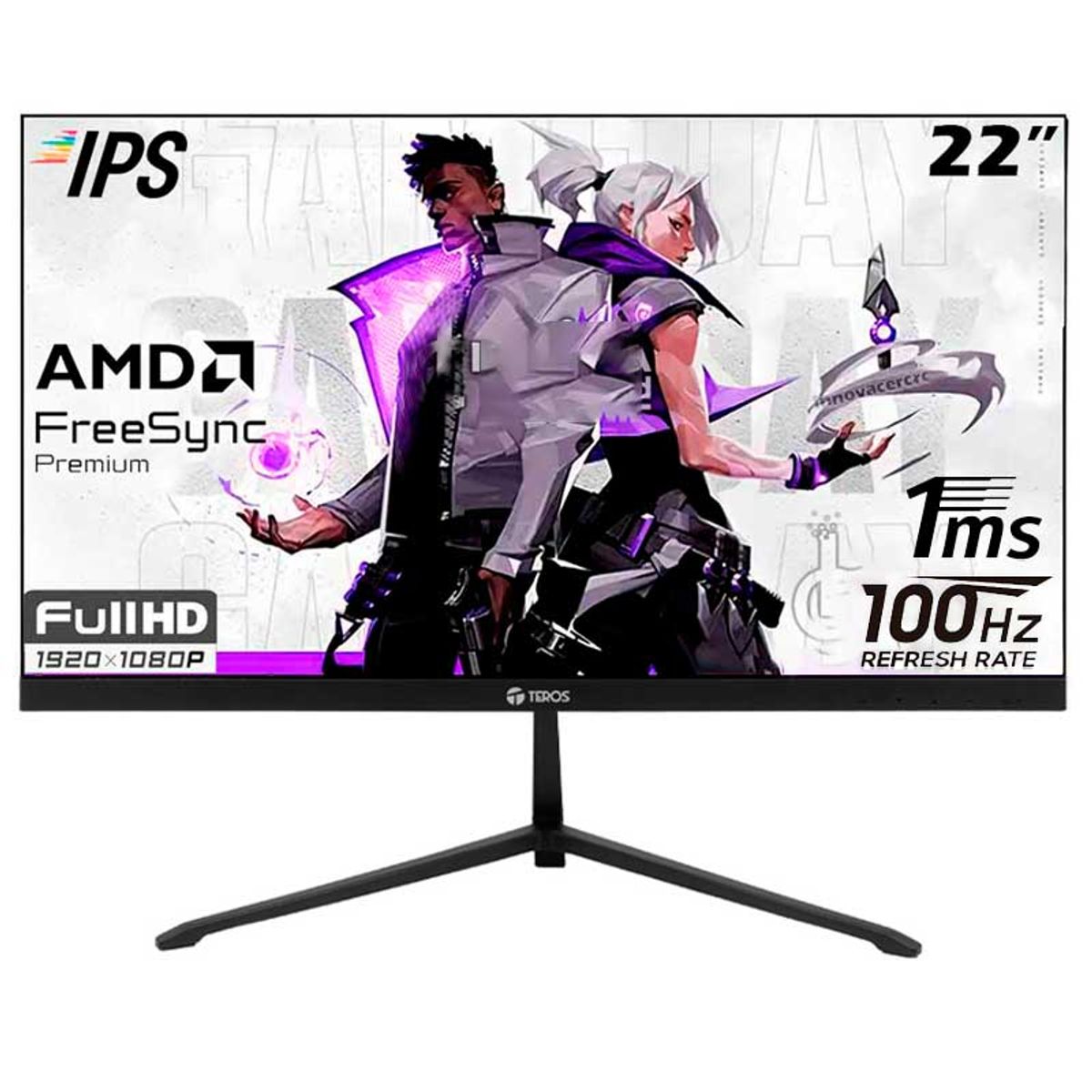 TEROS - Monitor Teros TE-2128S 22 IPS 100Hz 1MS 1920x1080 FHD FREESYNC