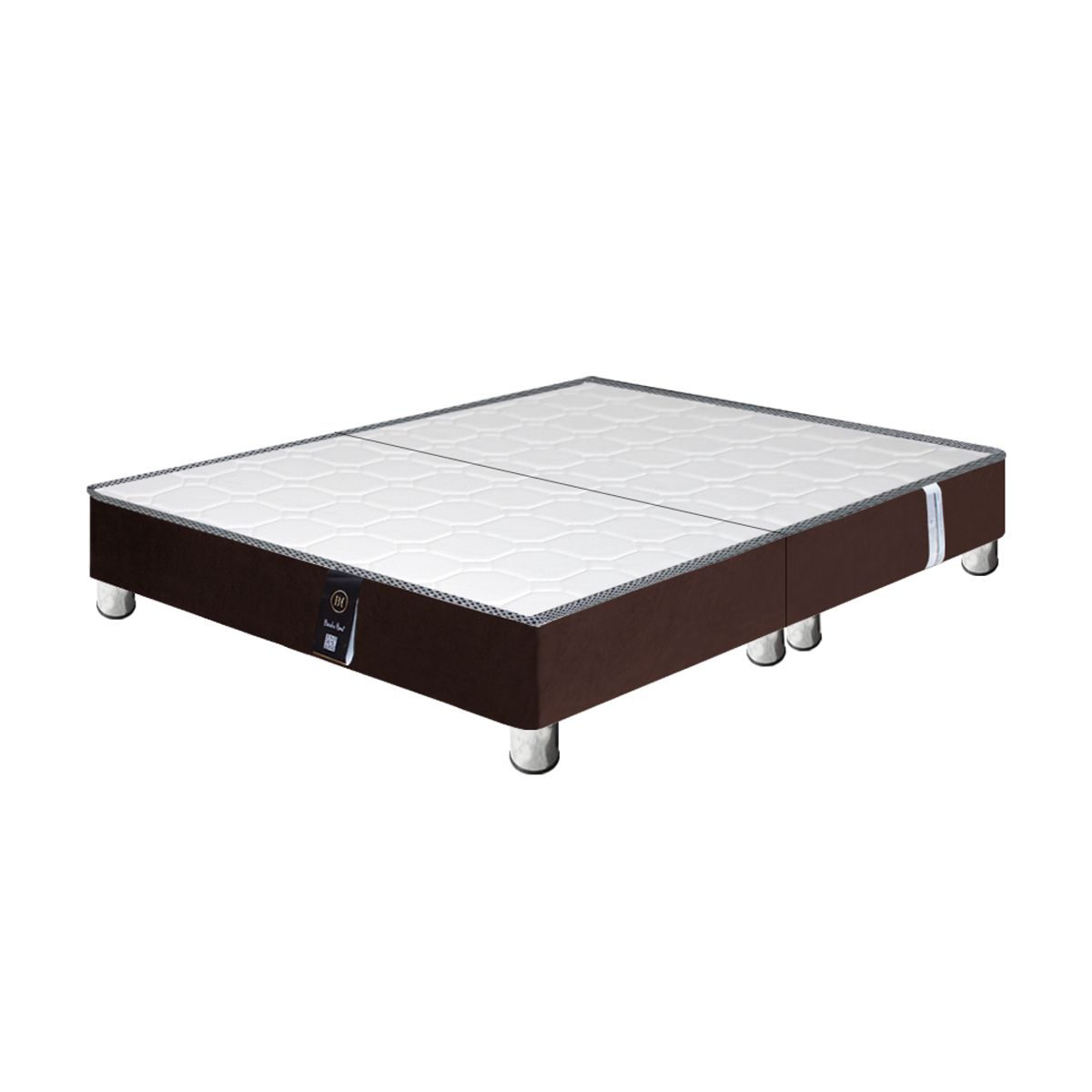 BH BARAKA HOME PREMIUM - Base de Cama Premium Sora Queen - Chocolate