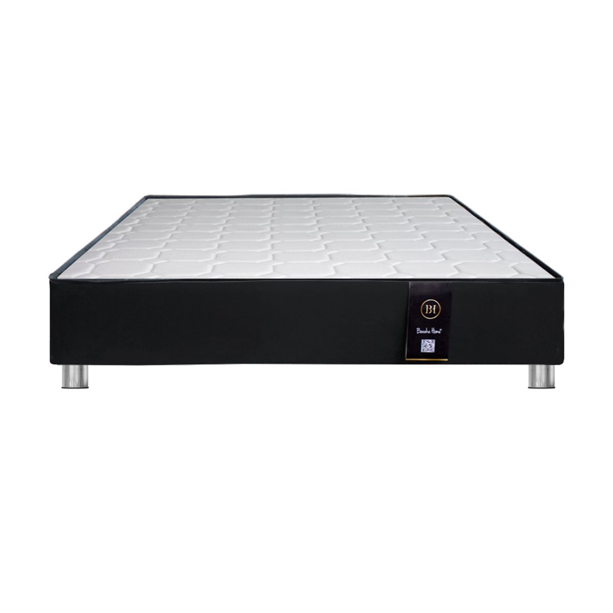 BH BARAKA HOME PREMIUM - Base de Cama Premium Sora Queen - Negro