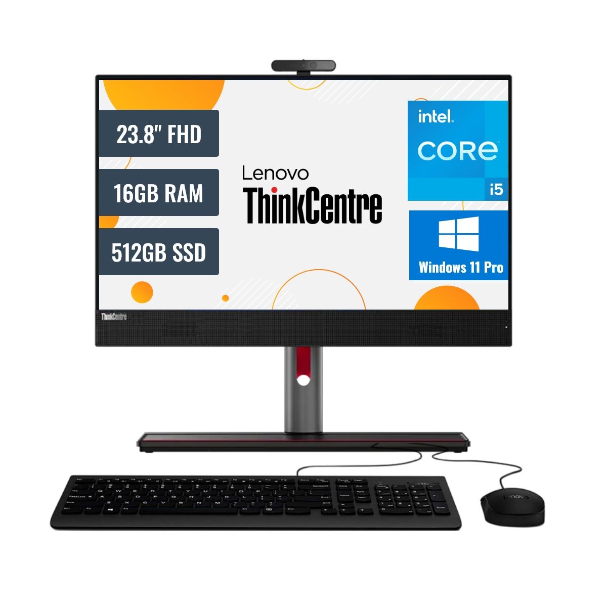 LENOVO - All In One Lenovo ThinkCentre M90A Intel Core i5 16GB RAM 512GB SSD 238 FHD Windows 11 Pro