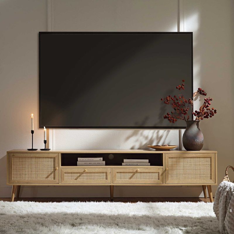 R&R MUEBLES - Mueble de TV Vintage 80 Roboko Marrón R&R MUEBLES