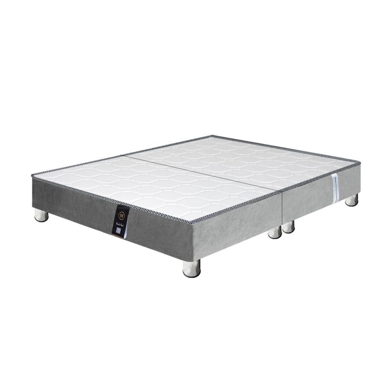 BH BARAKA HOME PREMIUM - Base de Cama Premium Sora King - Gris Claro