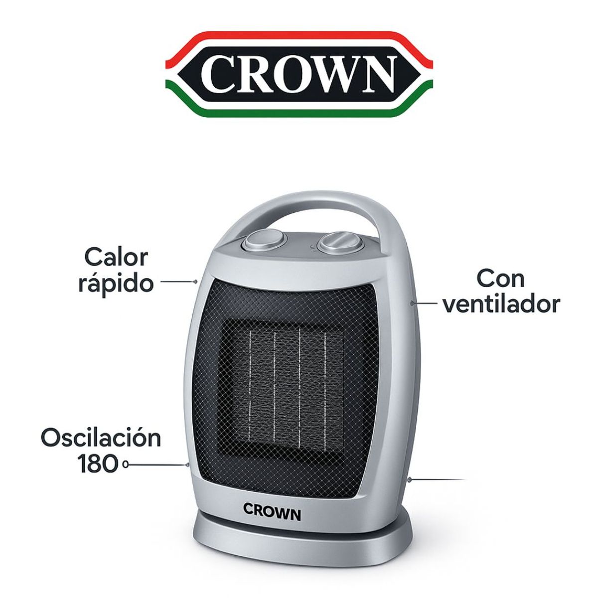 CROWN - CALEFACTOR CON TECNOLOGIA PTC MARCA CROWN
