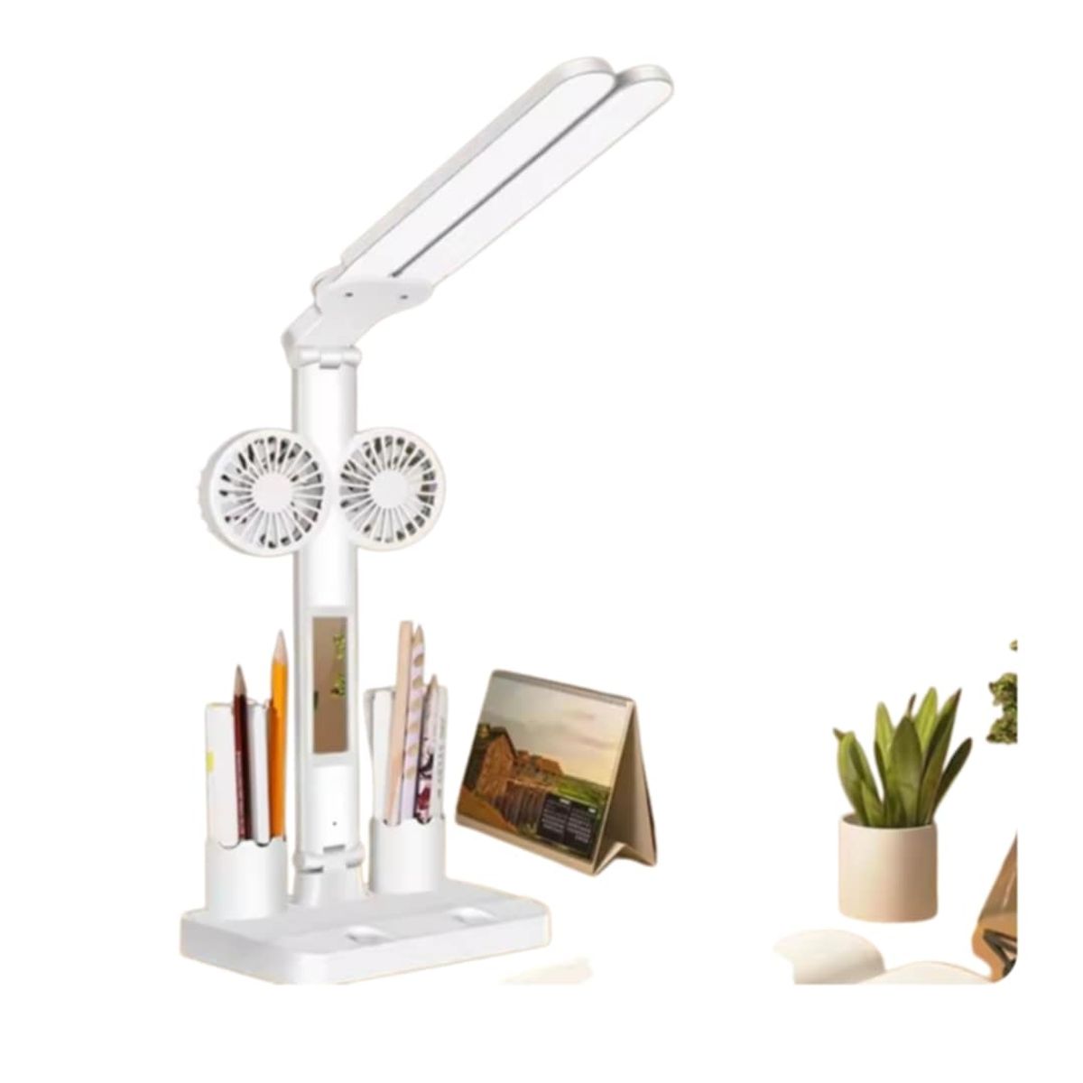 GENERICO - Lampara Ventilador de Escritorio Oficina Habitación de Niños Adultos