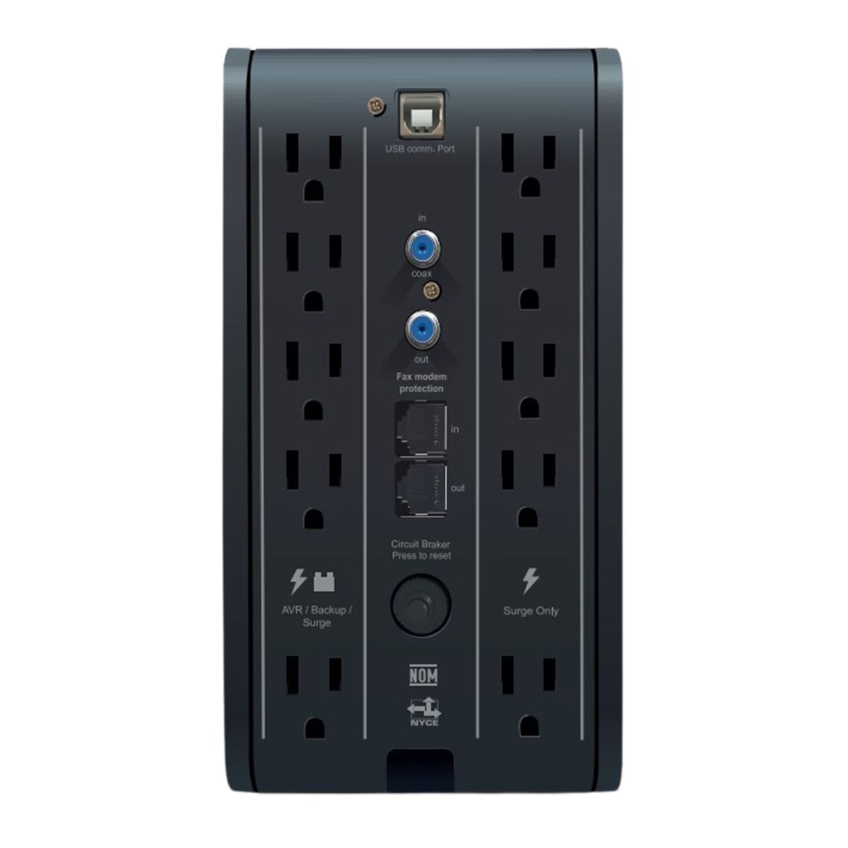 CDP - Ups Interactiva R-Smart1510I 1500Va 900W 5 Usb 10 Salidas