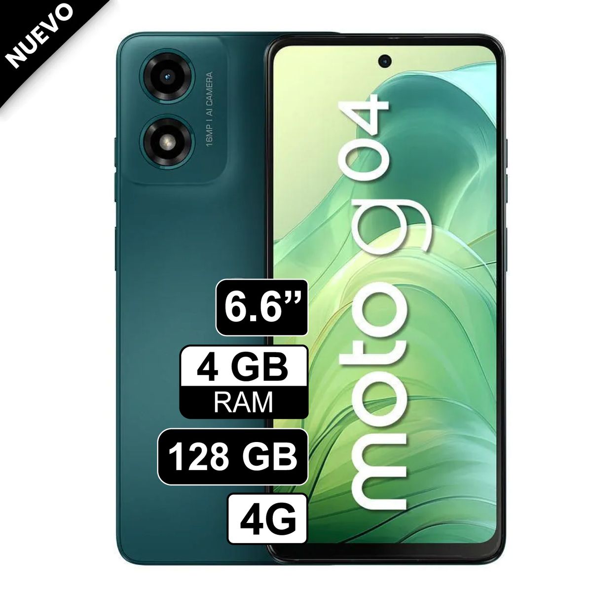 MOTOROLA - Celular Motorola Moto G04 128GB 4GB Ram Color Verde