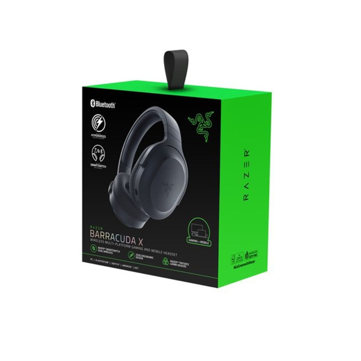 RAZER - AUDIFONO RAZER BARRACUDA X 2022 50H WIRELESS / BT / 3.5 MM SMARTSWITCH