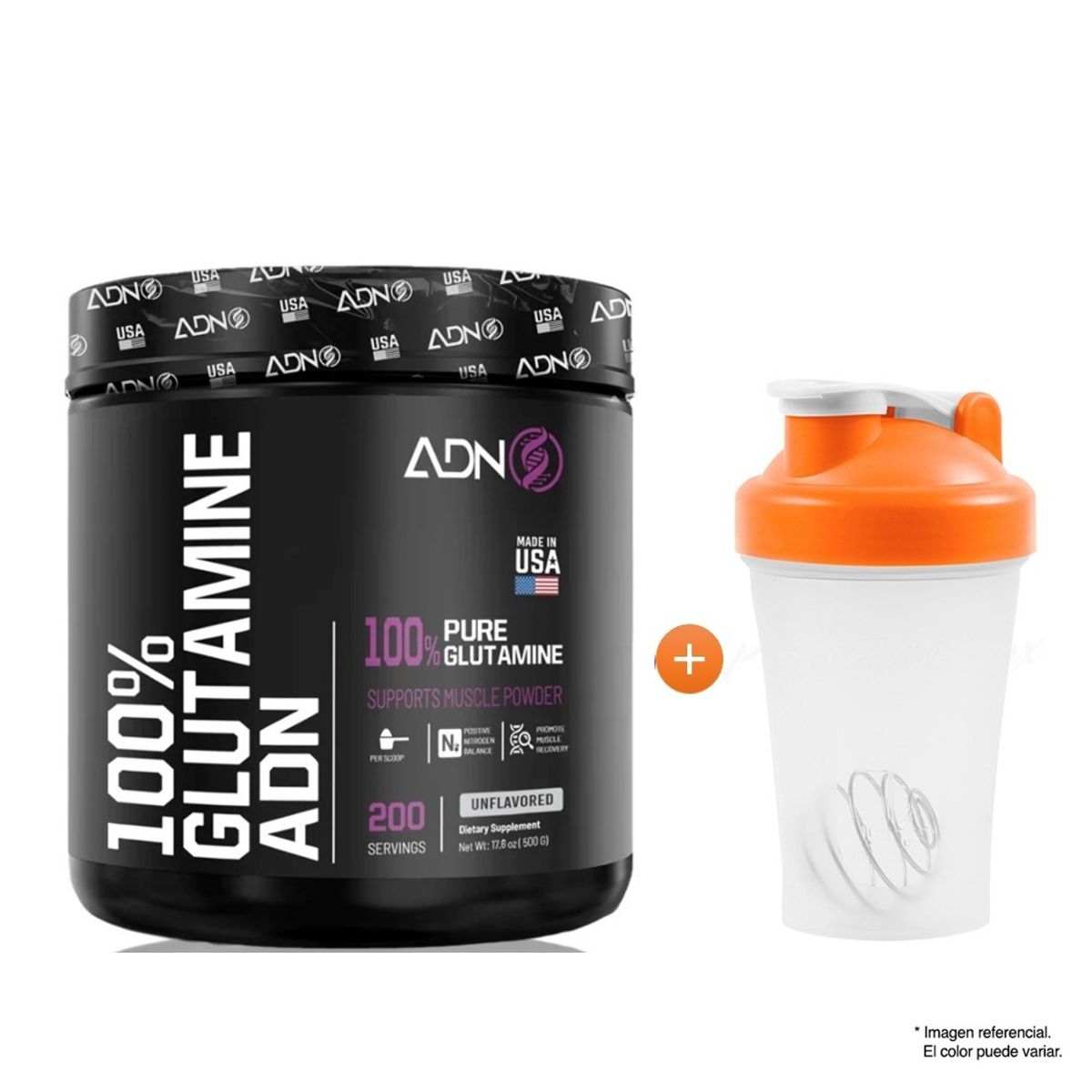 ADN - Glutamina ADN Nutrition 500 gramos Americana