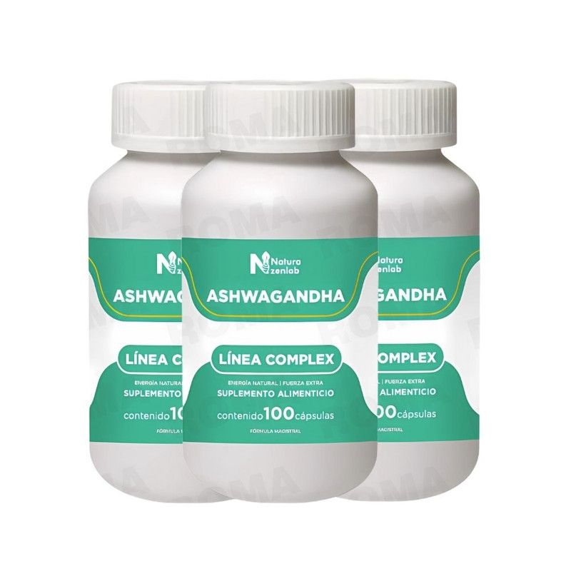 GENERICO - PACK 3 ASHWAGANDHA COMPLEX 900MG NATURA ZENLAB