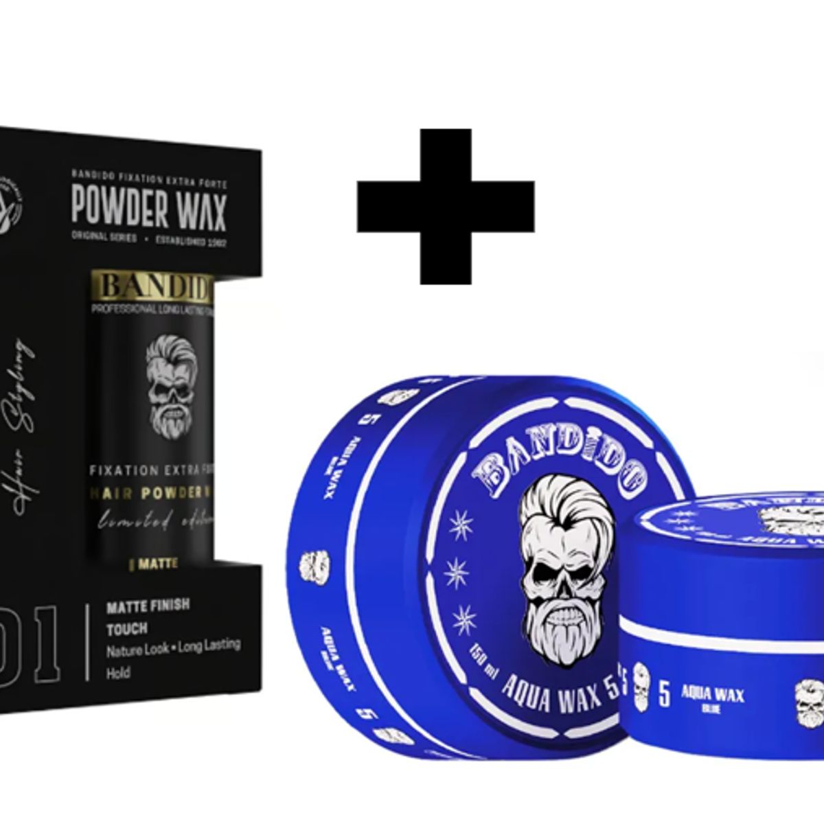 GENERICO - Pack Bandido Cera para el Cabello NO5 Azul y Polvo Texturizador 32gr