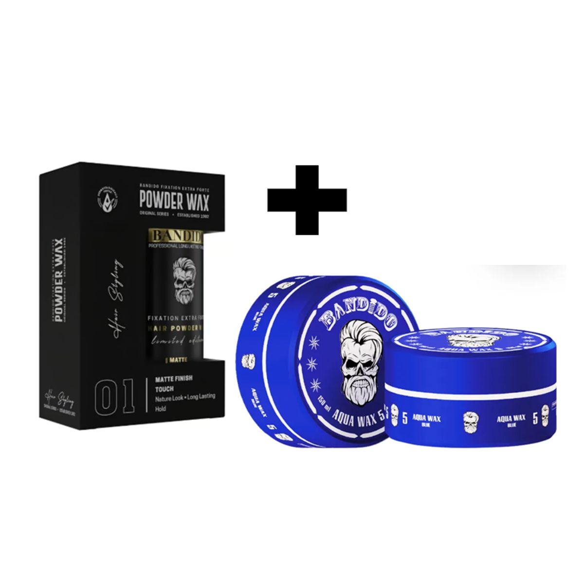 GENERICO - Pack Bandido Cera para el Cabello NO5 Azul y Polvo Texturizador 32gr