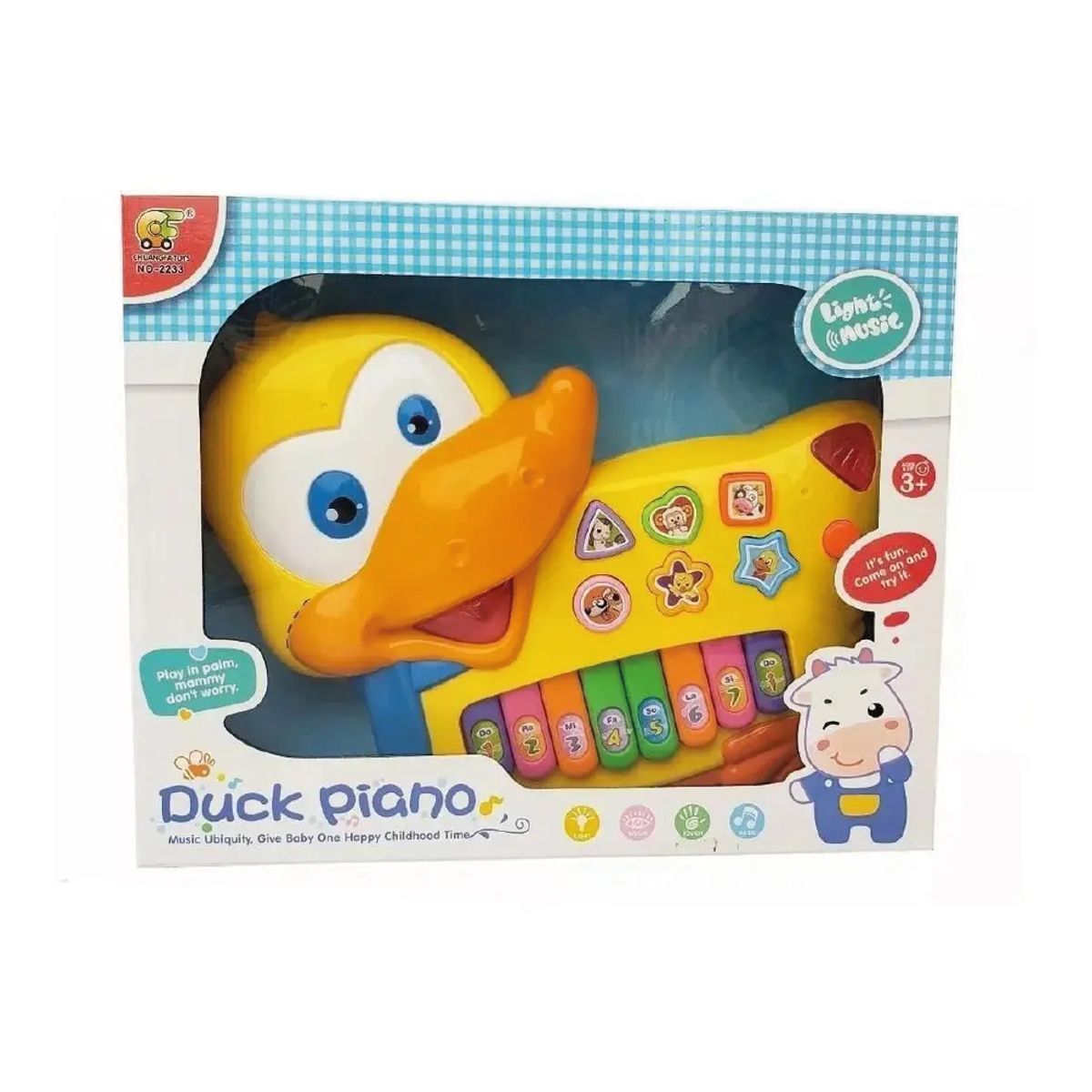 GENERICO - Juego Didáctico Musical Órgano Piano Pato para Niños