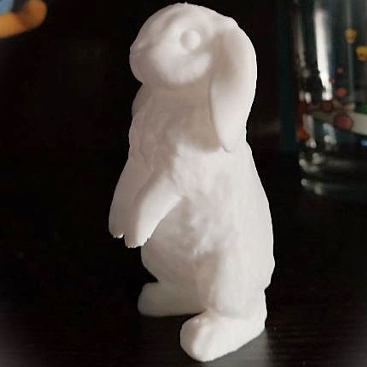 GENERICO - ADORNO EXCLUSIVO CONEJO BLANCO 23cm x 13cm x 12cm