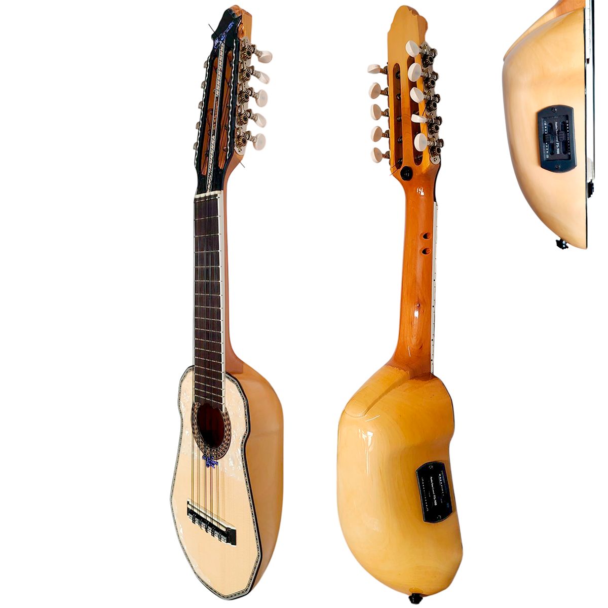 GENERICO - El chasqui - Charango Electroacustico de 2 bandas + Correa