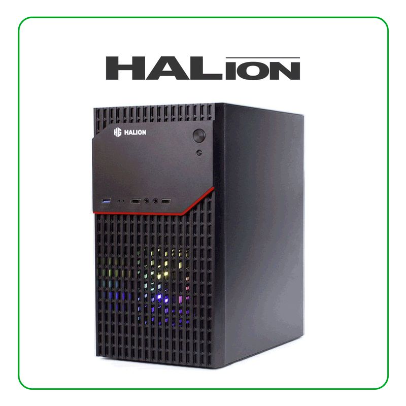 HALION - CASE GAMER HALION DELTA 109 600W 1X12CM RGB NEGRO