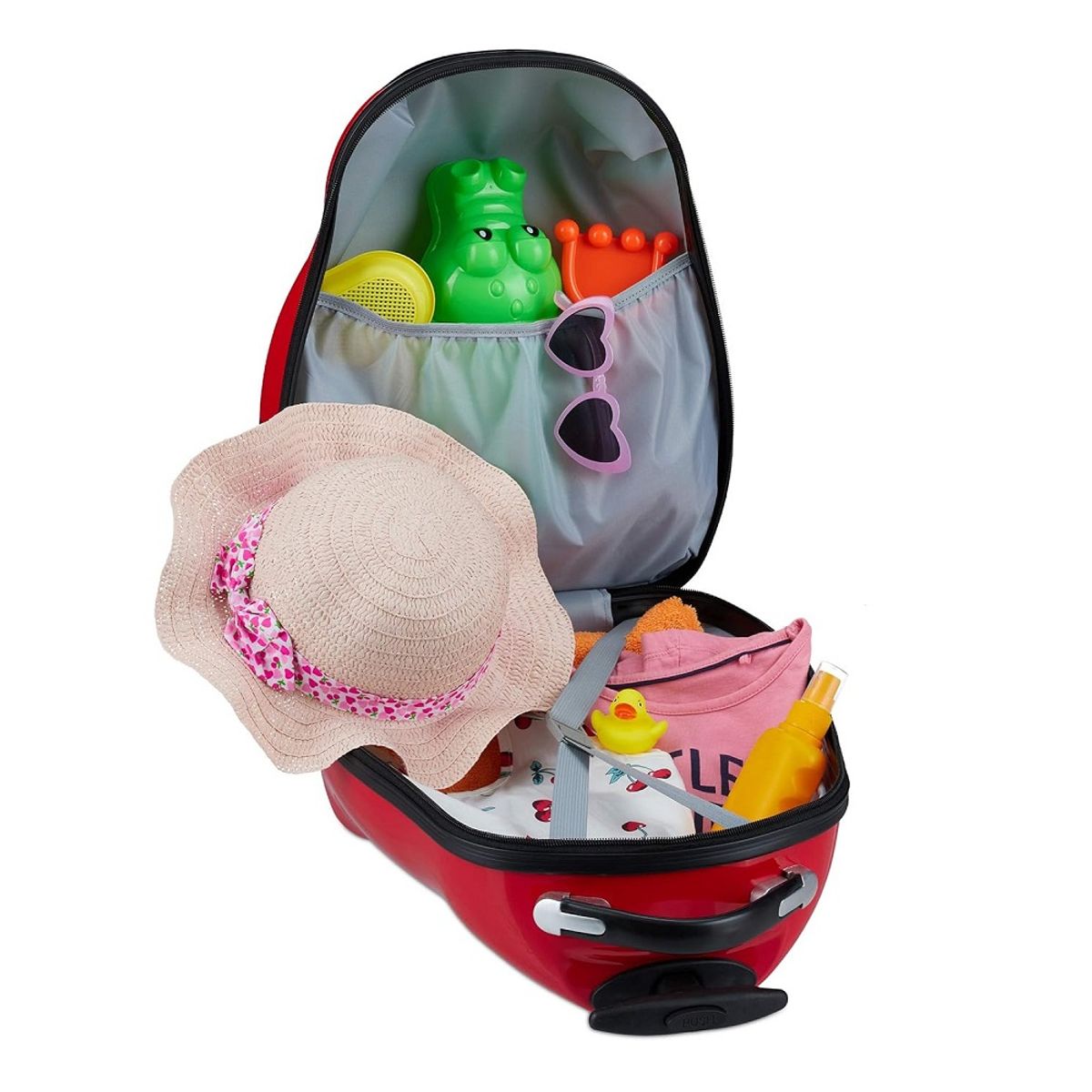 GENERICO - Maletas de viaje para niños con ruedas dibujitos