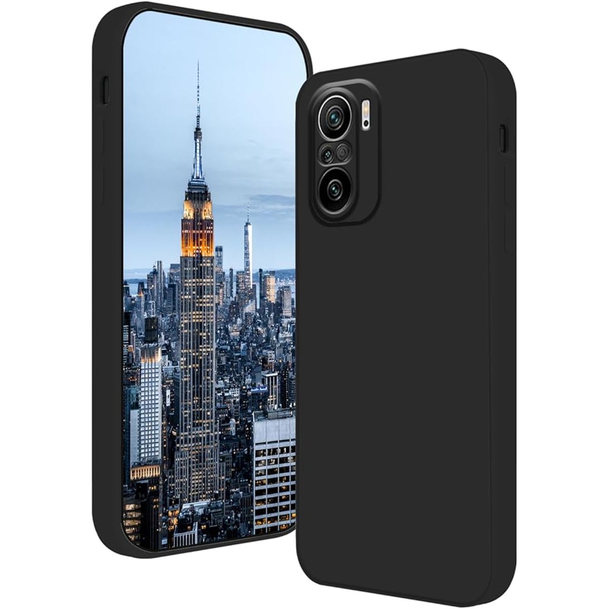 GENERICO - Case Protector para Xiaomi Poco F3  Mi 11i Silicona Negro