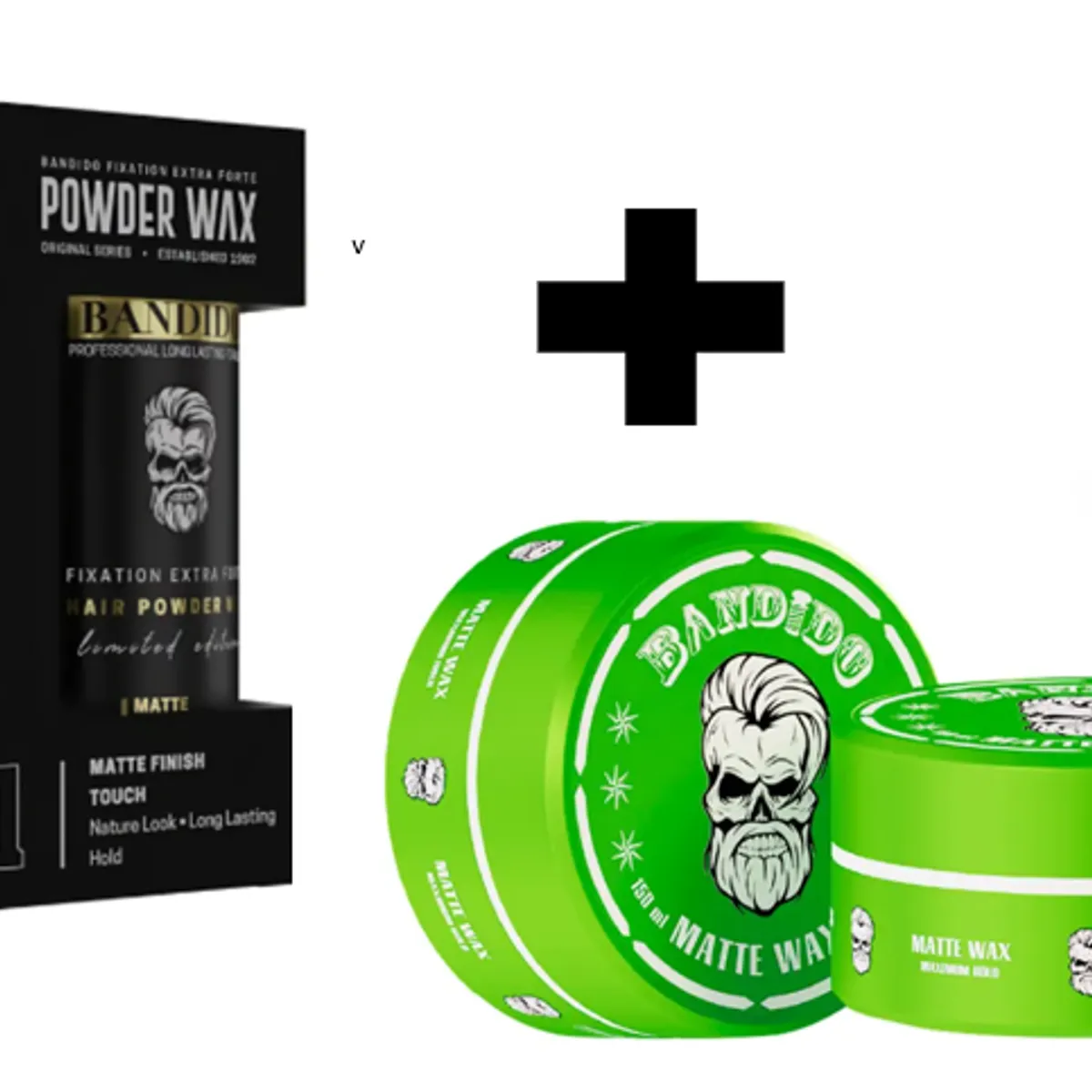 GENERICO - Pack Bandido Cera para el Cabello Mate Verde y Polvo Texturizador 32gr