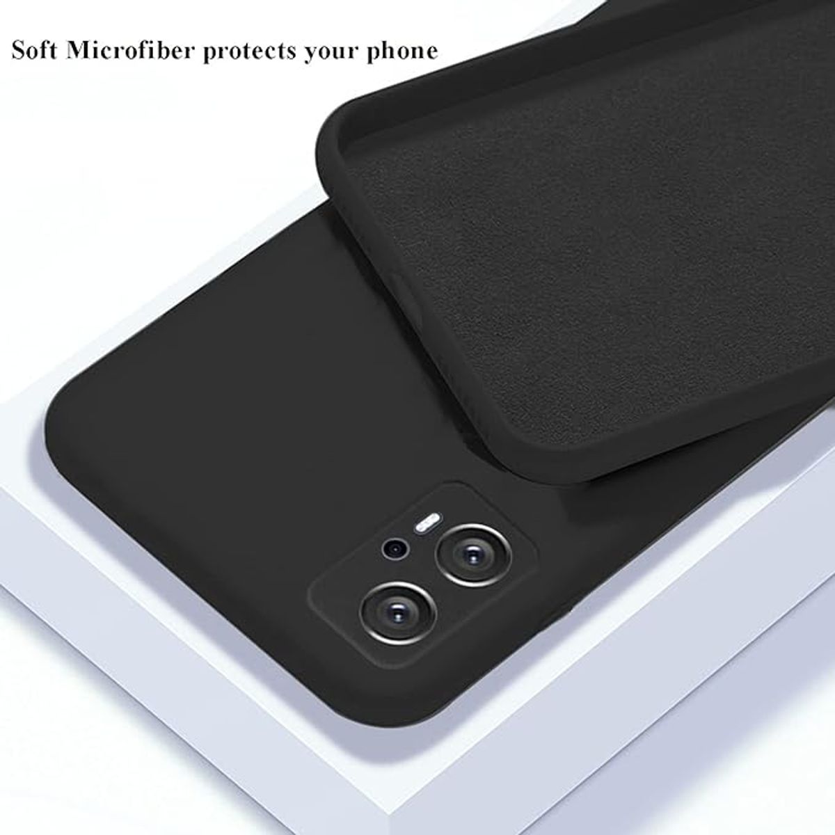 GENERICO - Case Protector para Xiaomi Poco X4 GT Silicona Negro