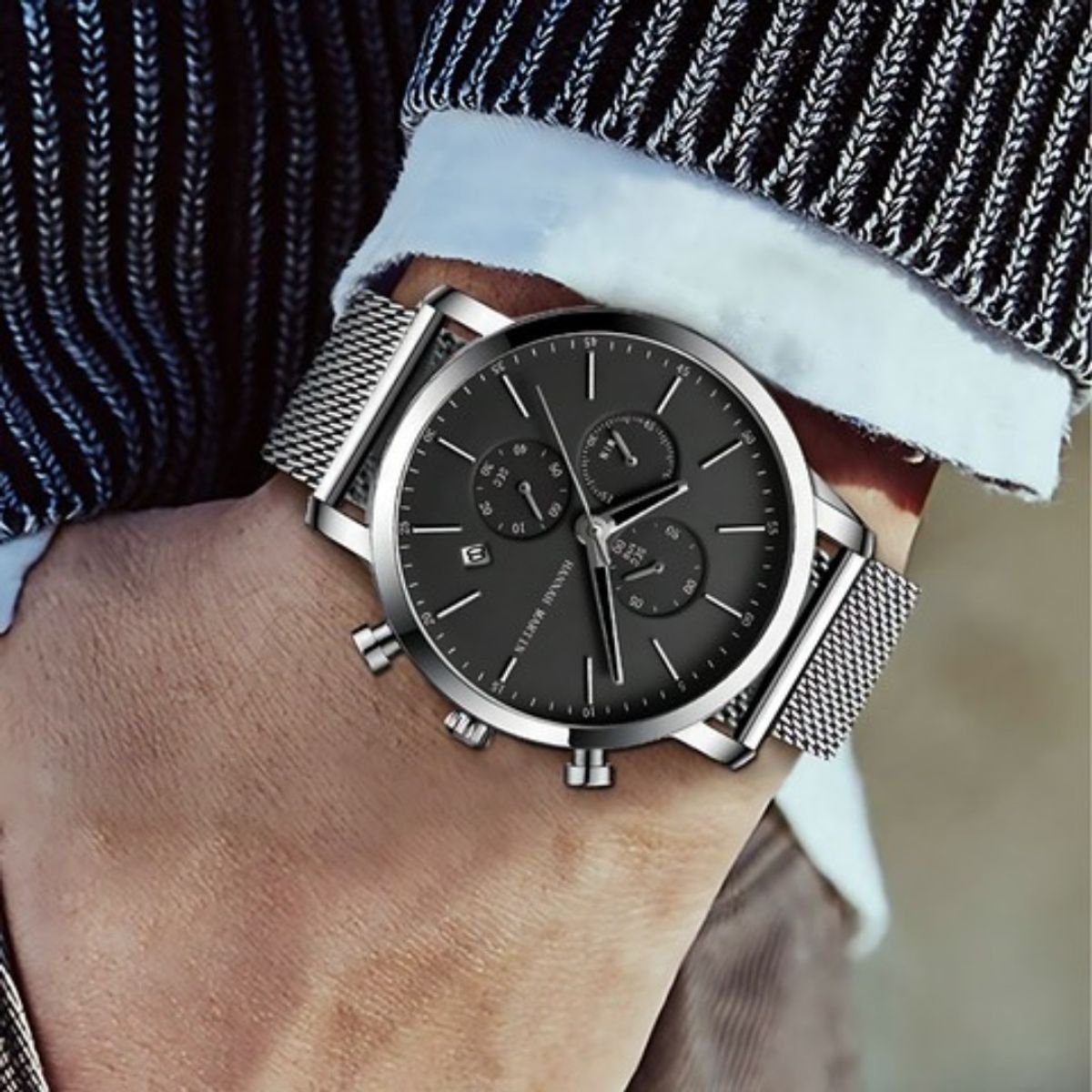 HANNAH MARTIN - RELOJ HANNAH MARTIN PARA HOMBRE ACERO PLATEADO HAN-66