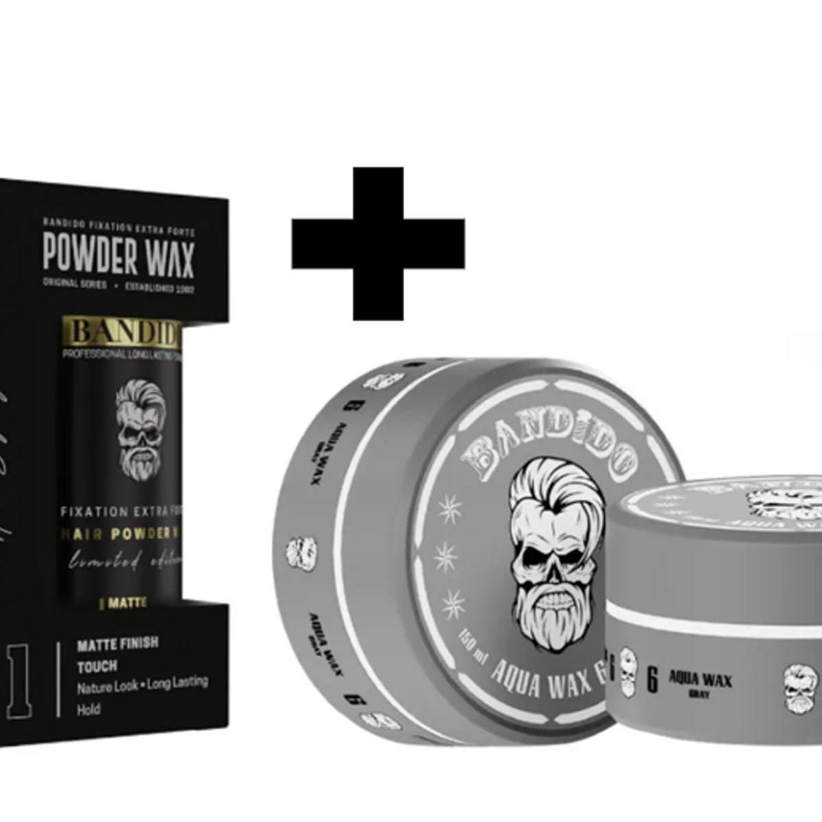 GENERICO - Pack Bandido Cera para el Cabello NO6 Plateado y Polvo Texturizador 32gr