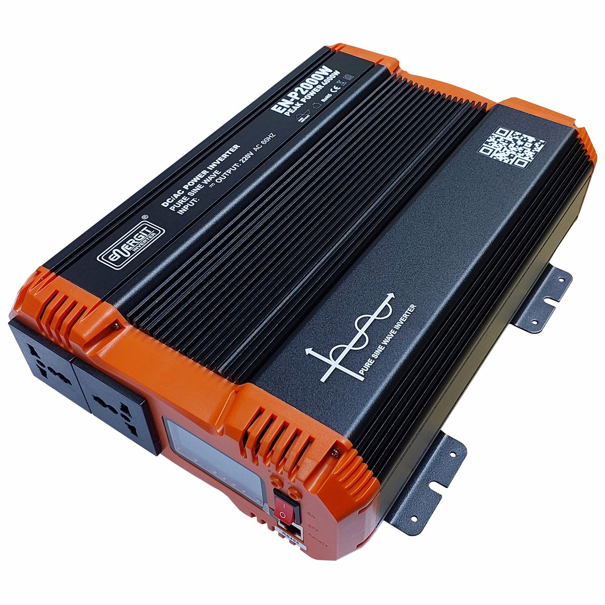 ENERGIT - INVERSOR ONDA SENOIDAL PURA 12V A 220V 2000W DIGITAL - ENERGIT