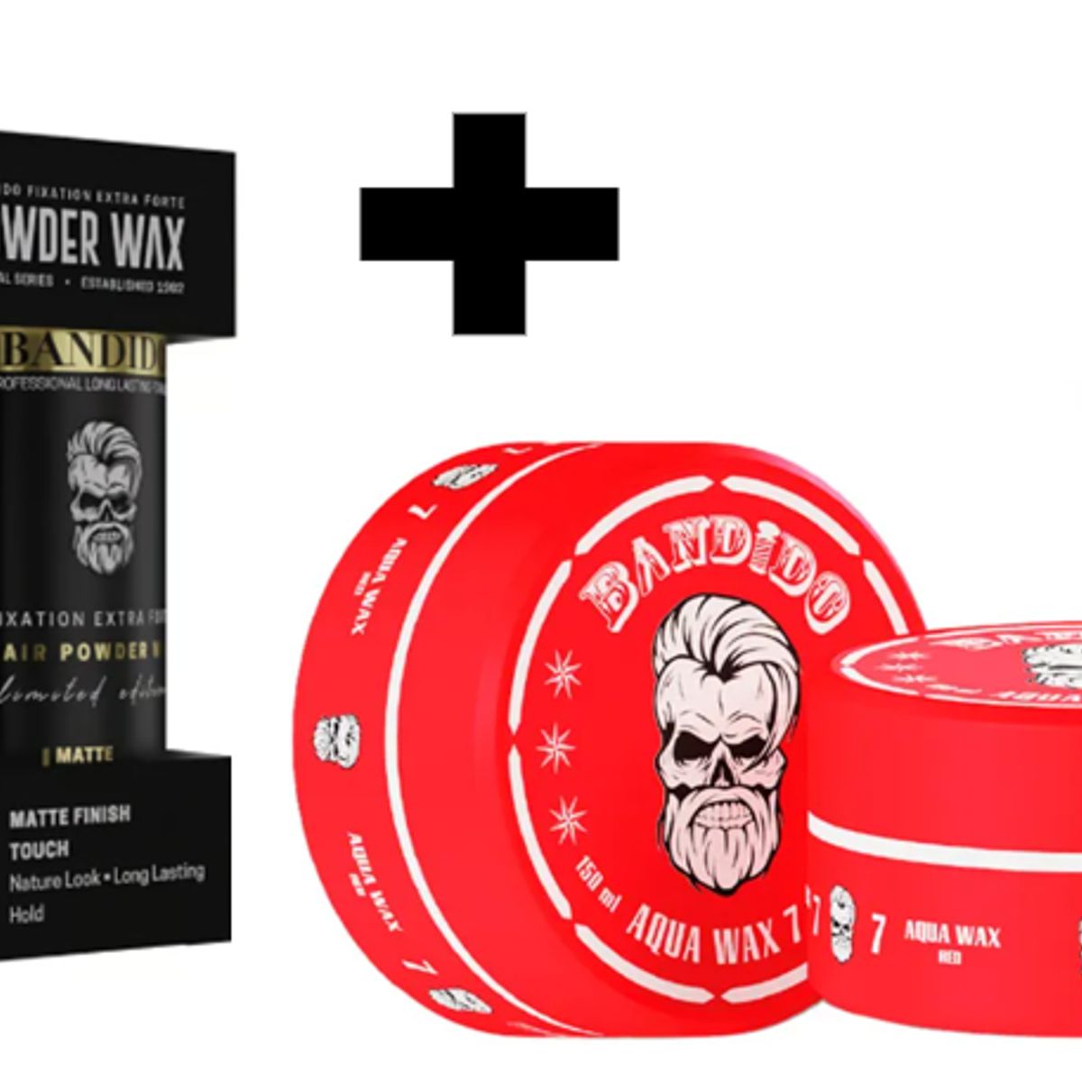 GENERICO - Pack Bandido Cera para el Cabello No7 Rojo y Polvo Texturizador 32gr